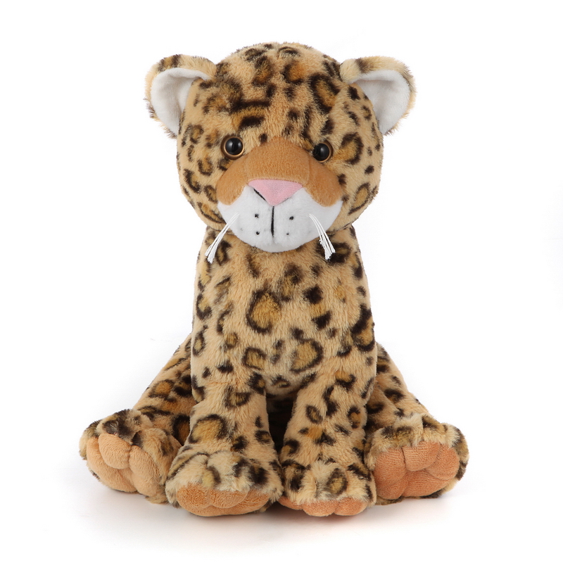 white leopard stuffed animal